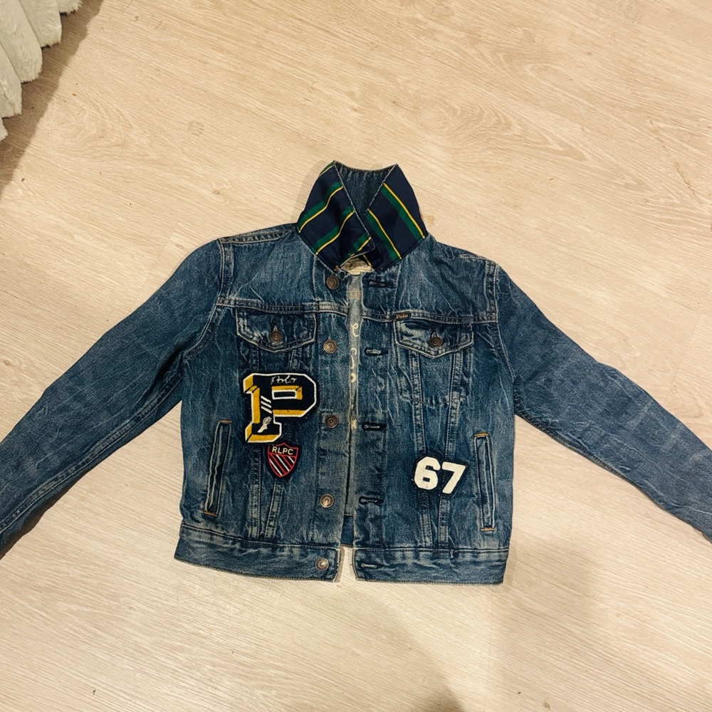 Ralph Lauren Blue Jean Jacket with Patches